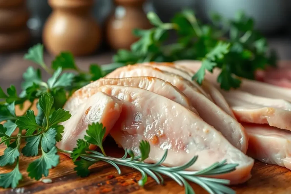 How is chicken breast deli meat made