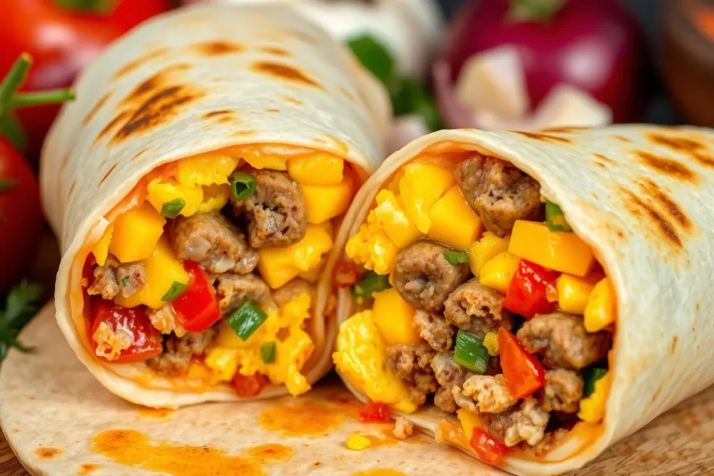 What's in a Jimmy Dean breakfast burrito?