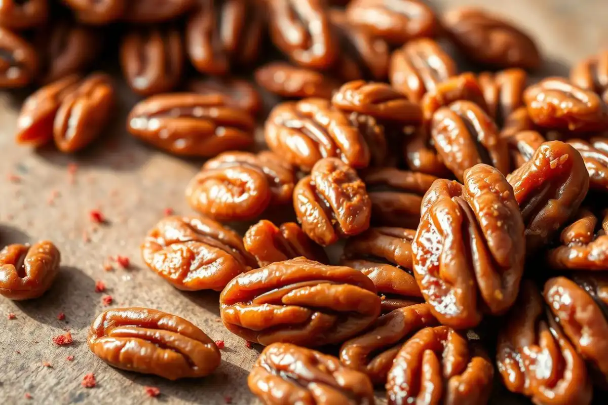 bourbon with pecans and cayenne pepper recipe