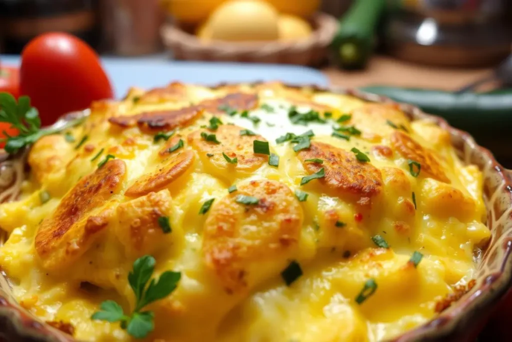 recipe baked egg casserole made with crackers