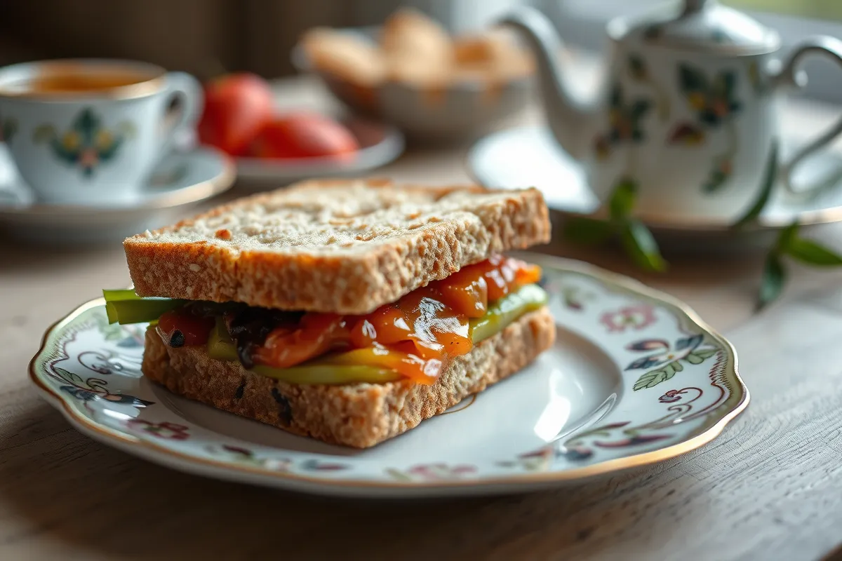 A chutney tea sandwich recipe perfect for an afternoon snack.